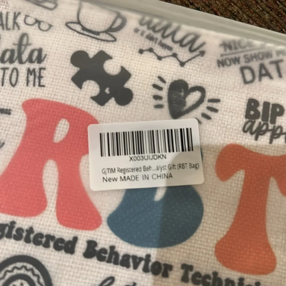GJTIM women’s RBT Registered Behavior Technician Graphic Makeup Bag